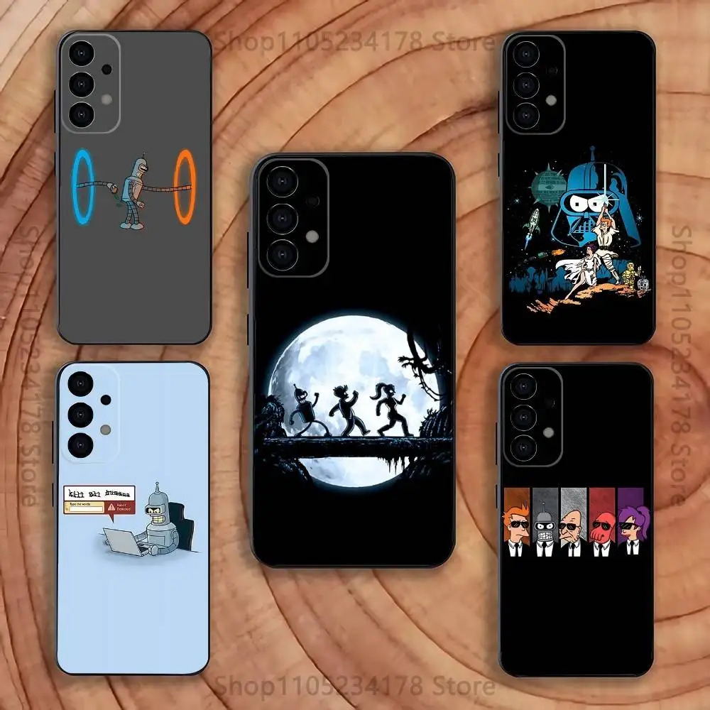 

F-Futurama Funny B-Bender Phone Case For Samsung S25,S24,S21,S22,S23,S30,Ultra,S20,Plus,Fe,Lite,5G Black Cover