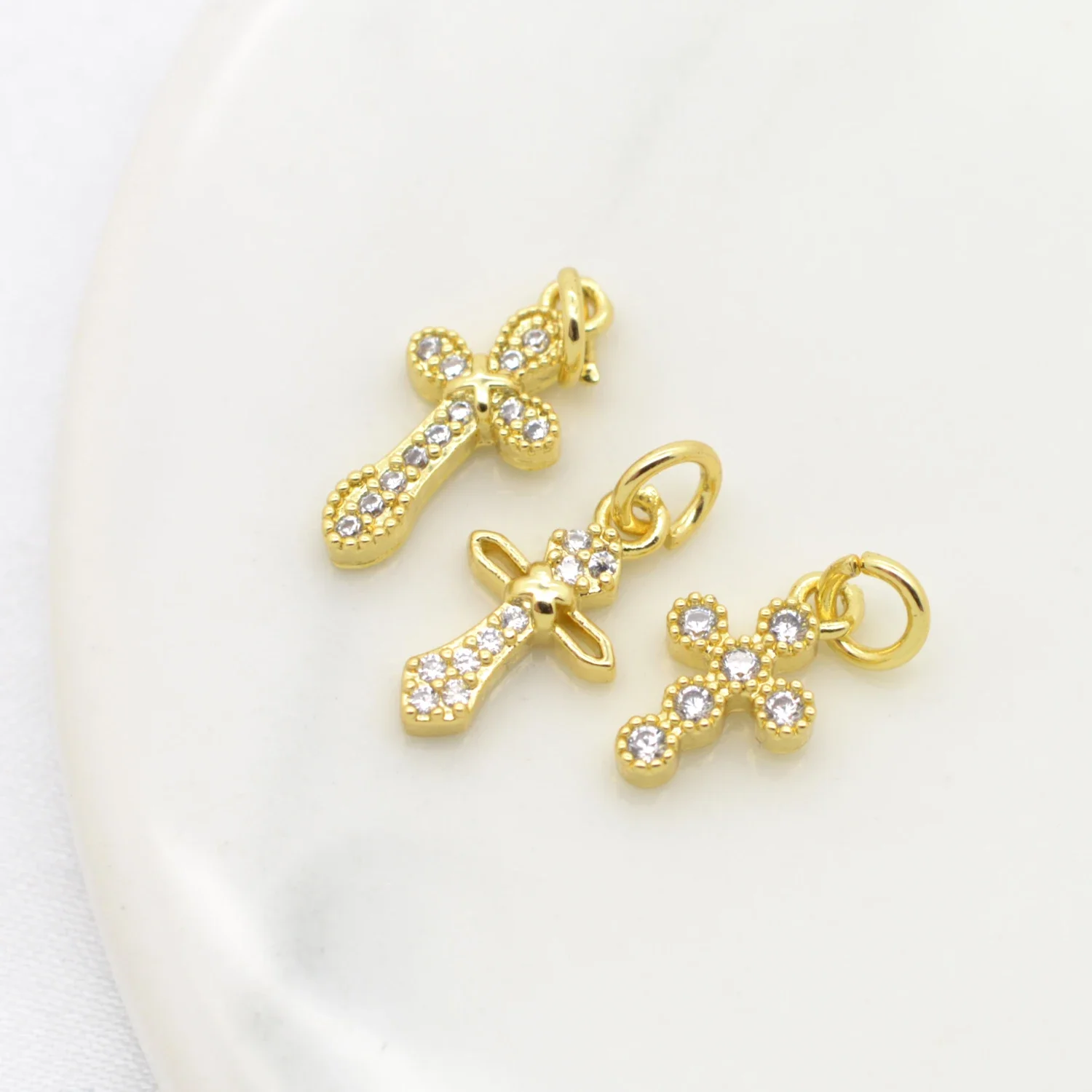 Cross Pendants Clasps for Jewelry Making Accessories Believers Pray Charms Christian Faith Accessories Handmade Necklace Parts