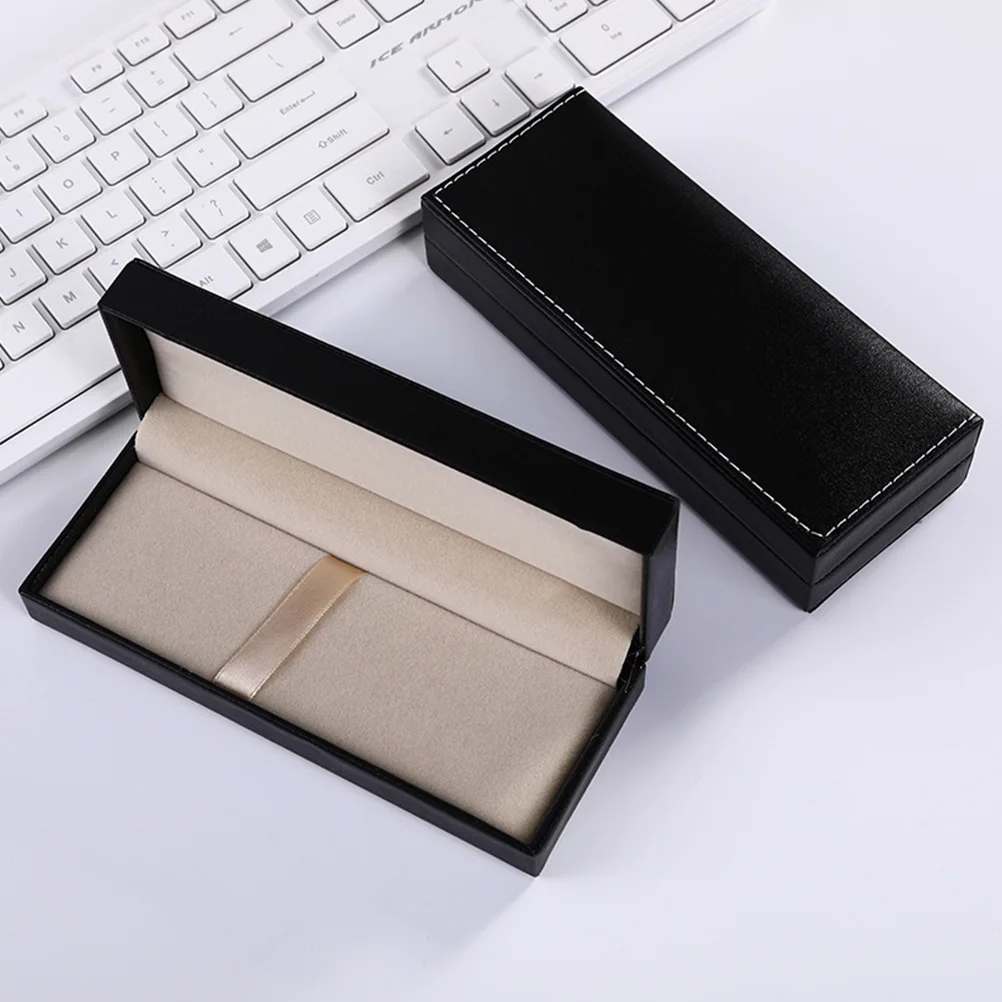 Single Fountain Pen Case Premium PU Gift Box for Ink Pen Anti-Scratch Portable Storage Display Case for Office School Business
