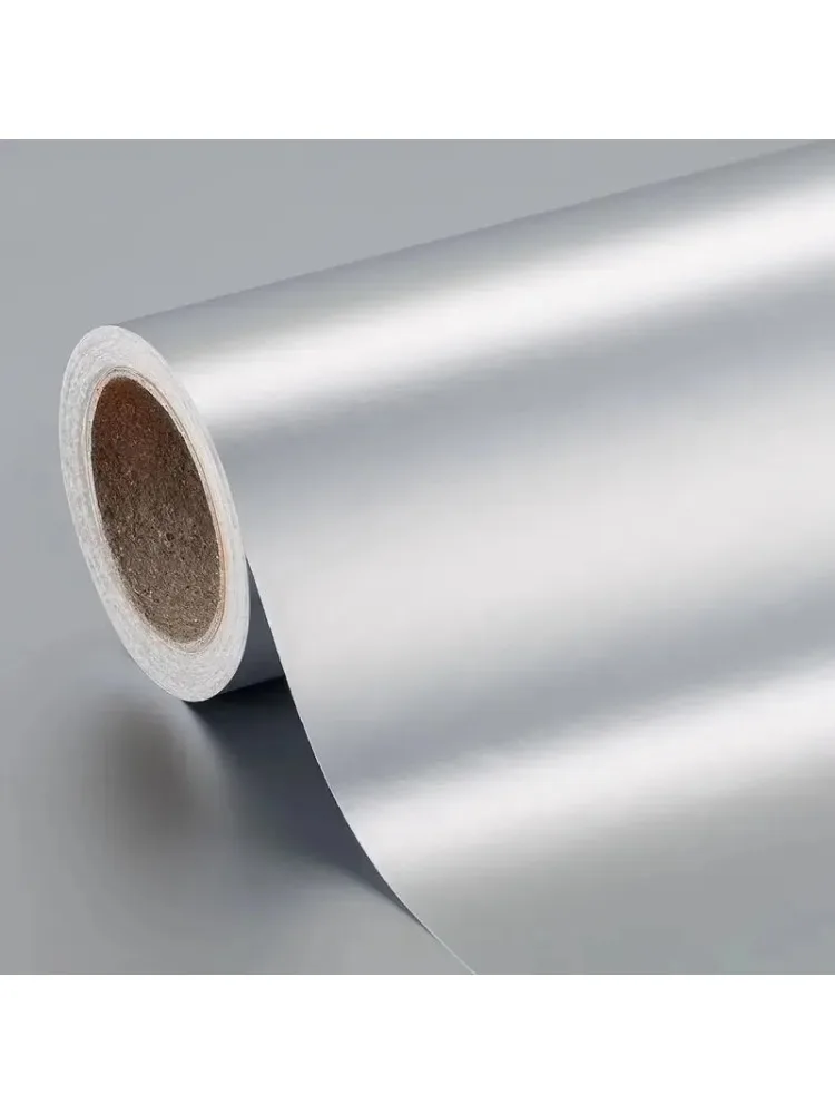 Premium Silber Matt Metallic Chrom Vinylfolie DIY Selbstklebende Aufkleber Fahrzeug Auto Wrapping Folie mit Luftkanälen