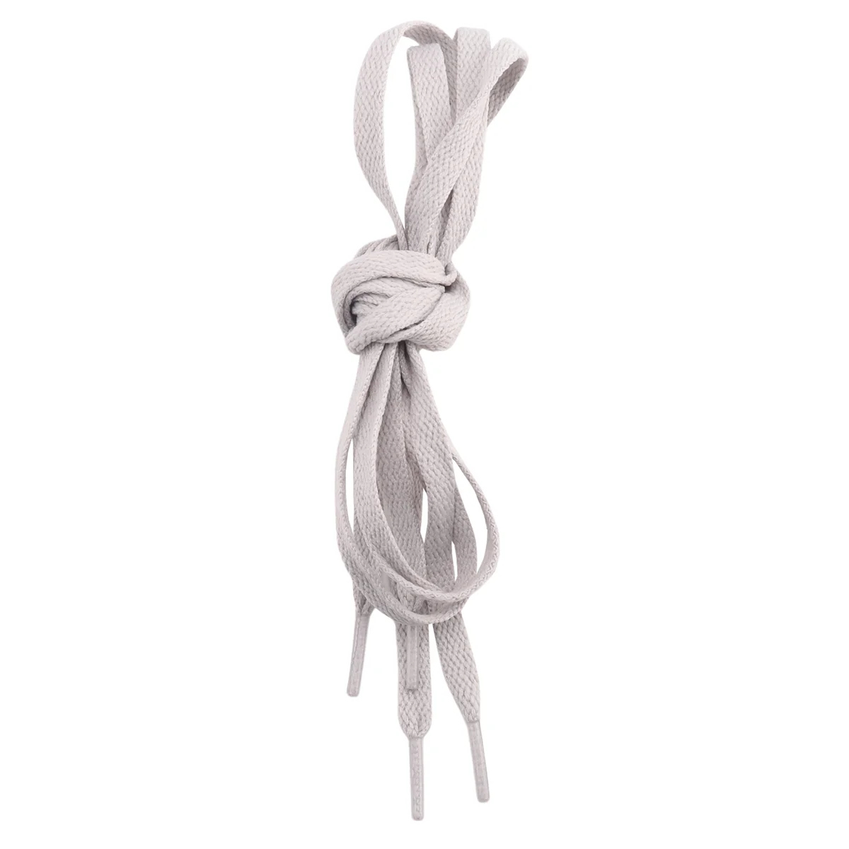 ABQR Trainers Plastic Tips 52.4 Long Grey Flat Wide Shoe Laces Strings 2pcs