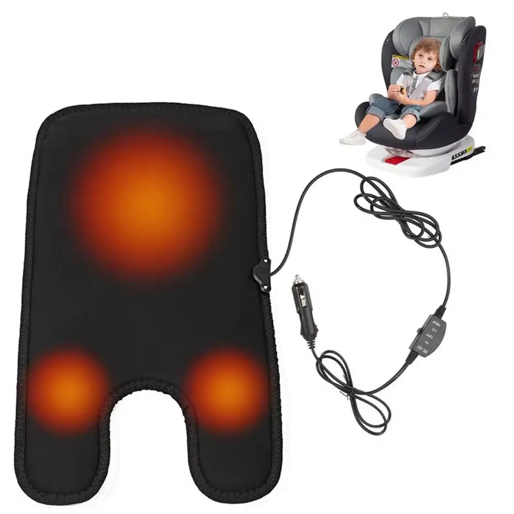 Universal Baby Winter Warm Car Heated Cover Pad Safety Heating Cushion For Car Back For A-stroller F3g1