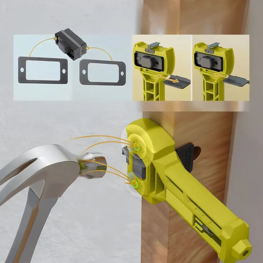 Metal Mortise Jig For Door Lock Installation Woodworking Chisel Guide Hinge Recess Cutter Carpentry Template Accessory