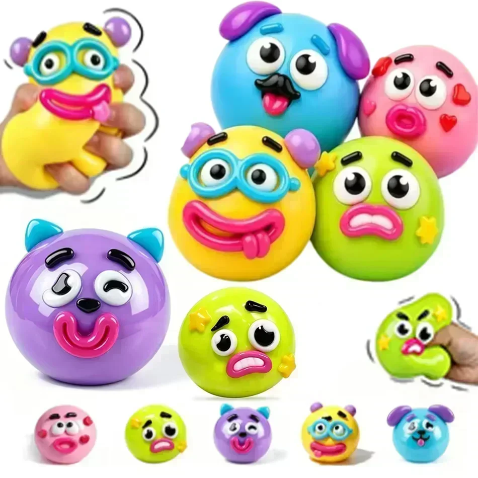 2026 NEU Smushers Squishy, Curiosities Hundegesicht-Wechselspielzeug, Weiches, Formbares, Niedliches, Langsam aufsteigendes Quetschspielzeug, Spaßiges Geschenk für Erwachsene – Detail 1
