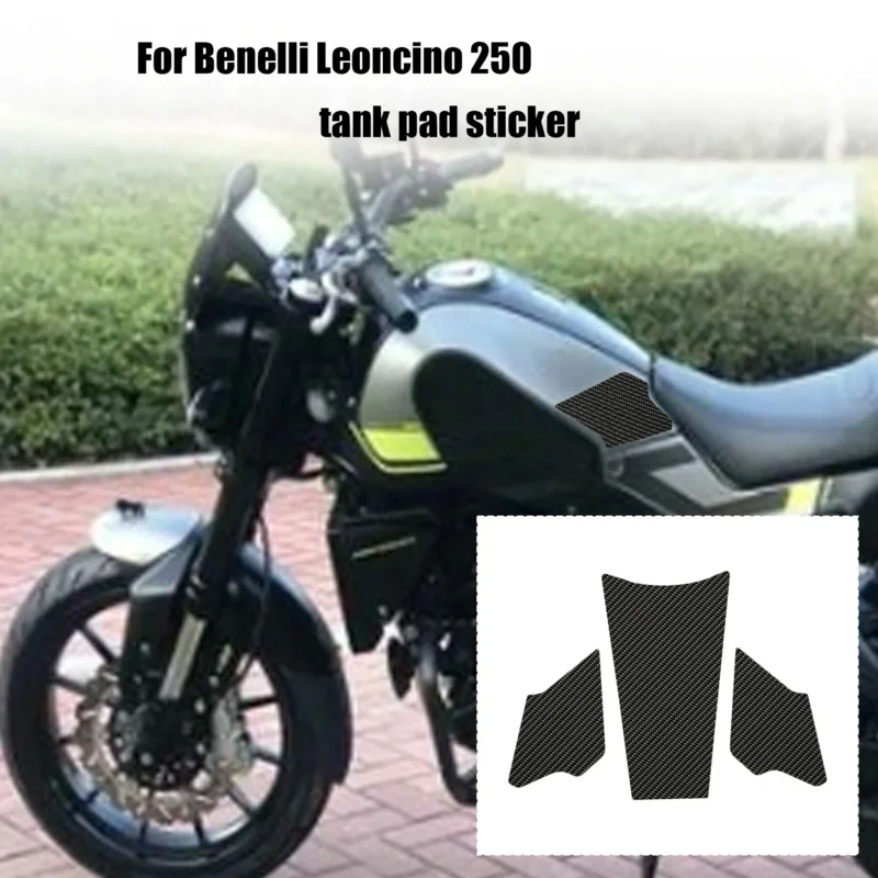 Motorcycle Tank Pad Protector, Gas, Fuel, Knee Grip, Side Traccion For Benelli Leoncino 250 BJ250