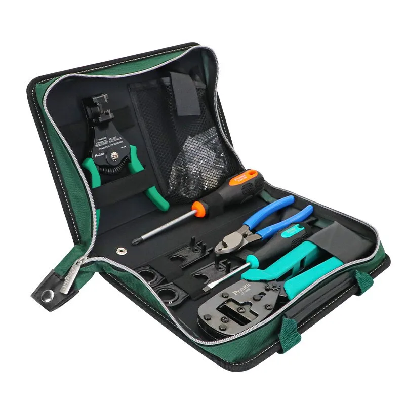 Pro'sKit PK-2061 مجموعة أدوات العقص الشمسية MC3 MC4 المعدات المهنية لتركيب الألواح الشمسية