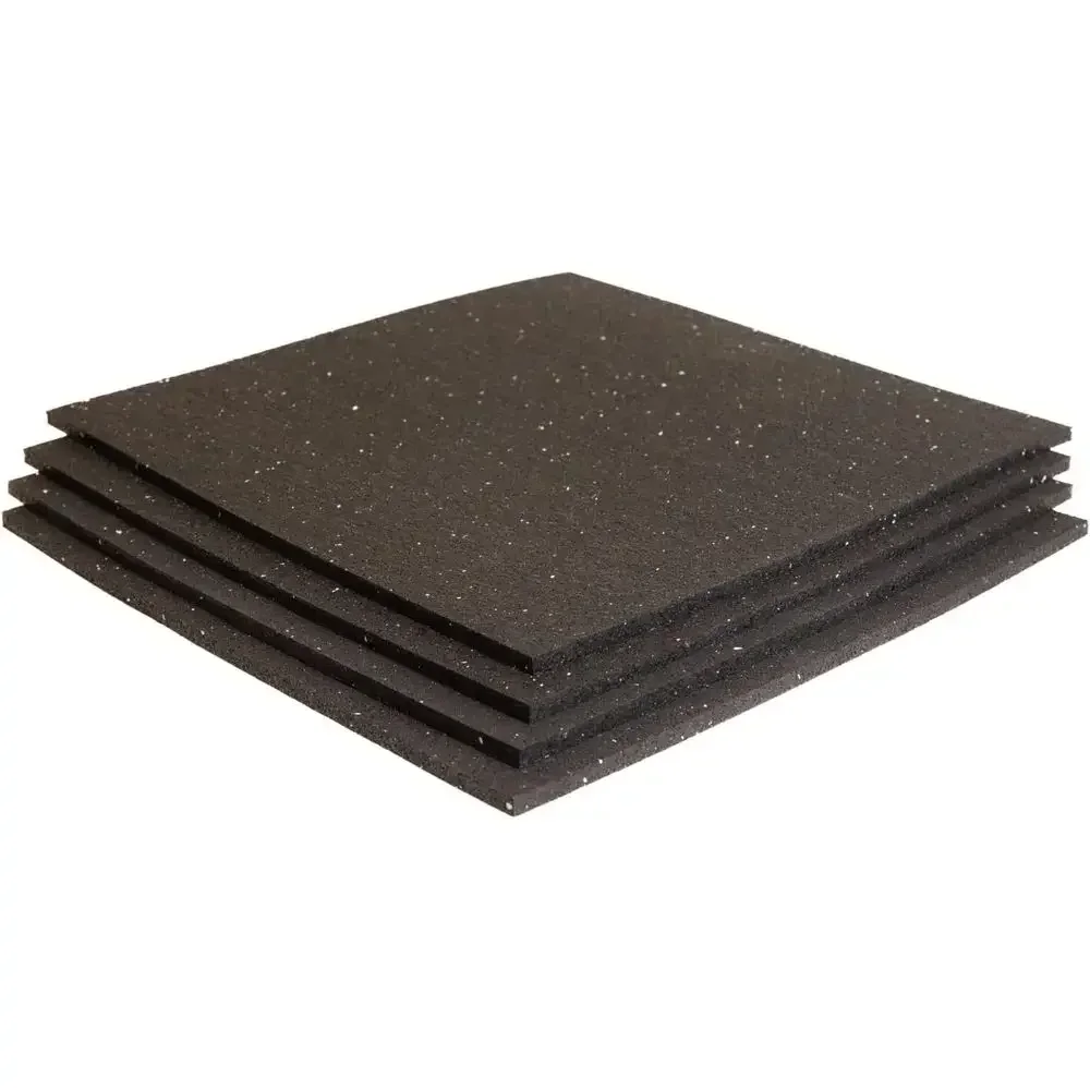 4-Pack RV Jack Stabilizer Pads 12x12x1/4 - Slip-Resistant | Works with Most Trailer Jack Blocks; Prevents Sinking & Aids in Leve