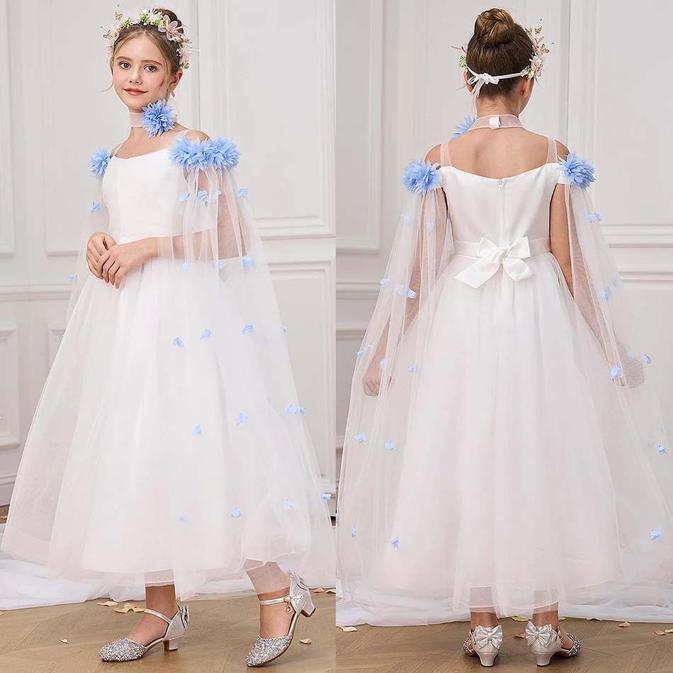 

Детское свадебное платье с цветочным узором для девочек, детский костюм для выступлений на фортепиано, роскошное платье принцессы с цветочным принтом в стиле фэнтези для девочек на день рождения