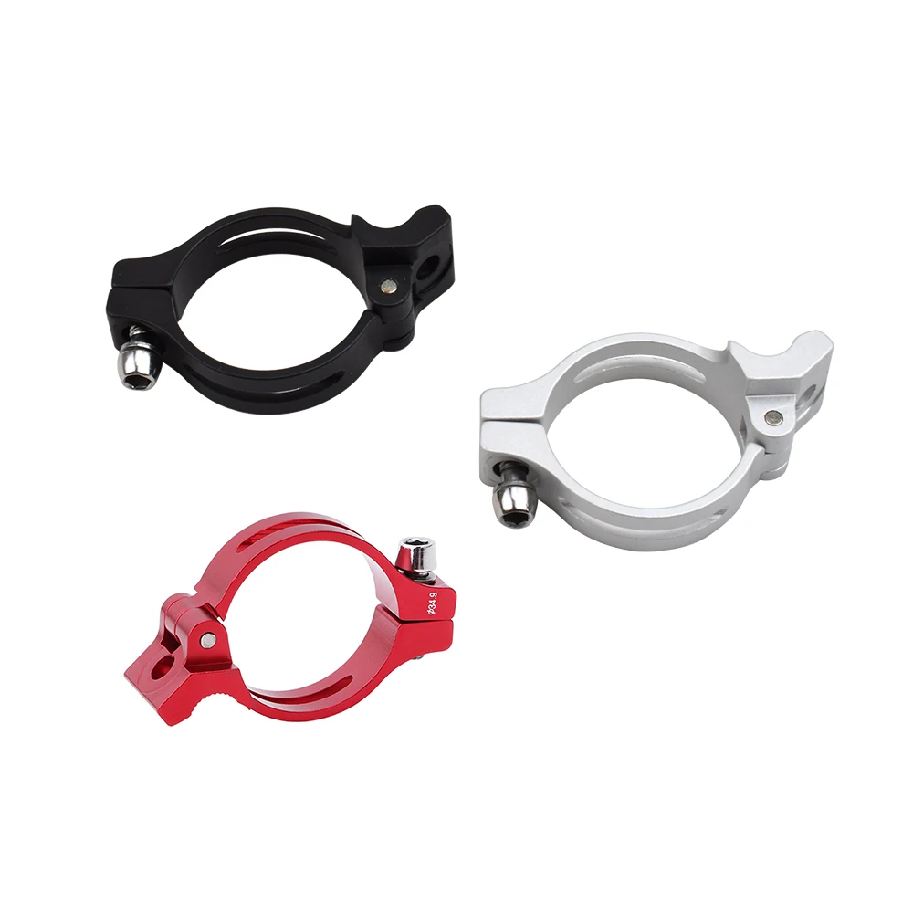 Alloy Folding Bike Derailleur Clamp Convertor Cycling Parts 31.8mm 34.9mm Aluminium Bicycle Front Derailleur Braze-on Adapter