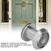 Anti Theft Door Viewer Safety Door Viewer Anti Theft Household Copper Door Viewer Peephole with Back Cover for Home Office Hotel