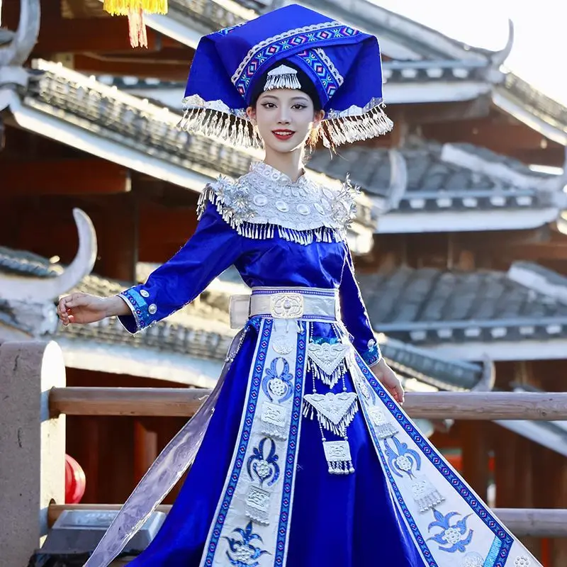 

New Guangxi Zhuang clothing women's adult stage performance suit
