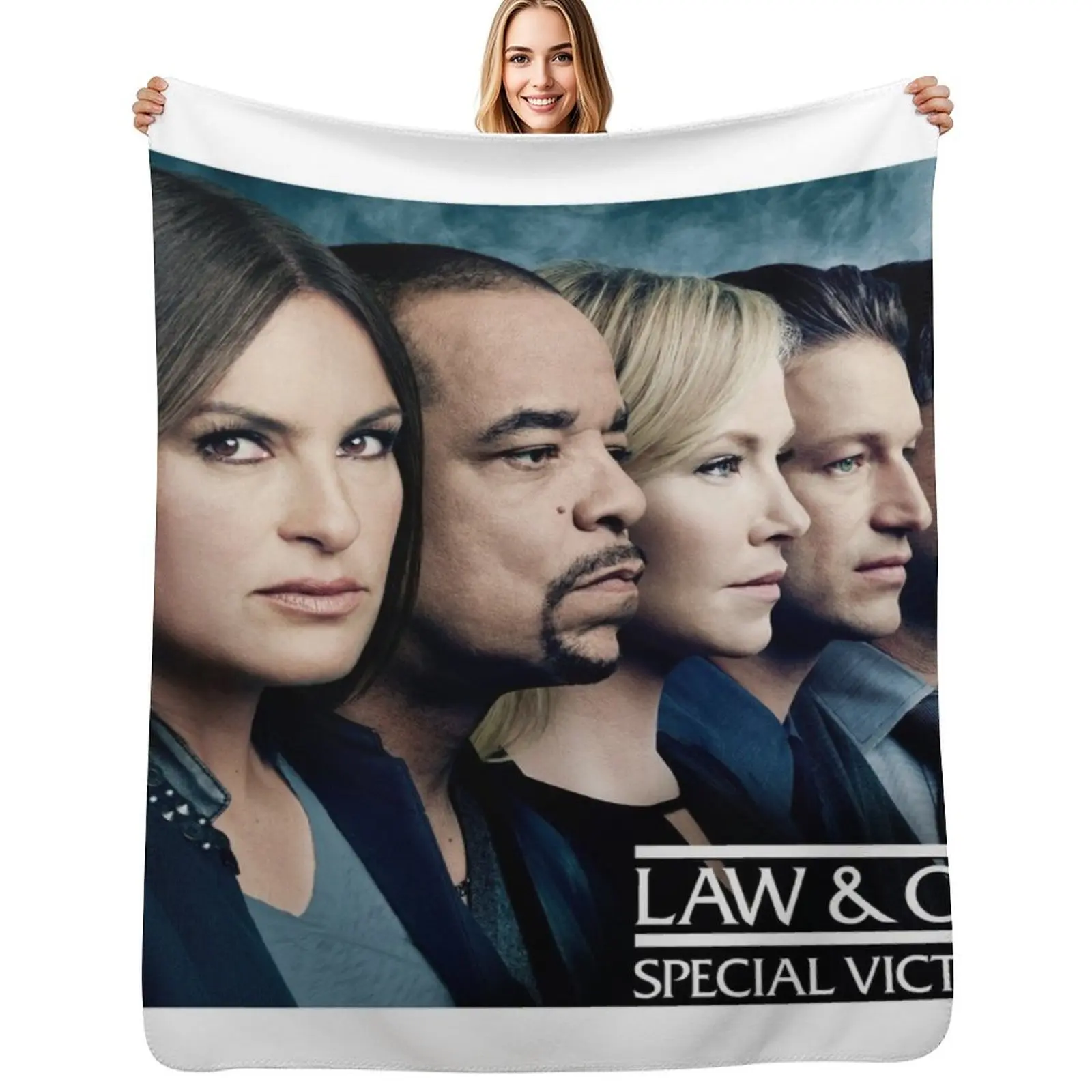

Law & Order SVU Team Throw Blanket All Weather Soft Throw Blanket for Sofa