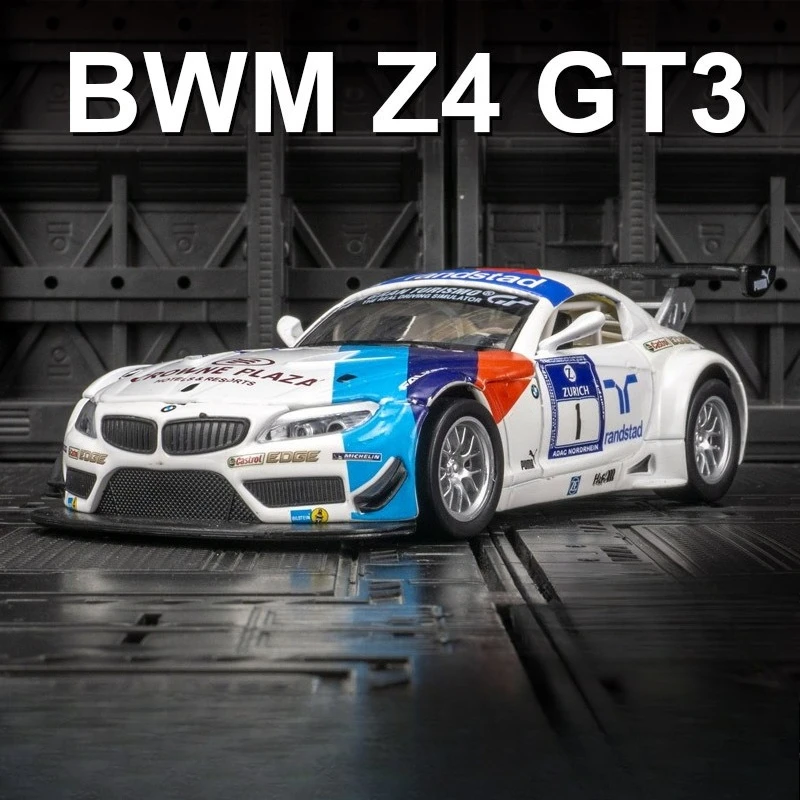 

Моделирование 1/32 Macan Z4 GT3 Раллийный автомобиль, модель из сплава, металлический звук и свет, игрушечный автомобиль, коллекция подарков для мальчиков, миниатюрная Voiture
