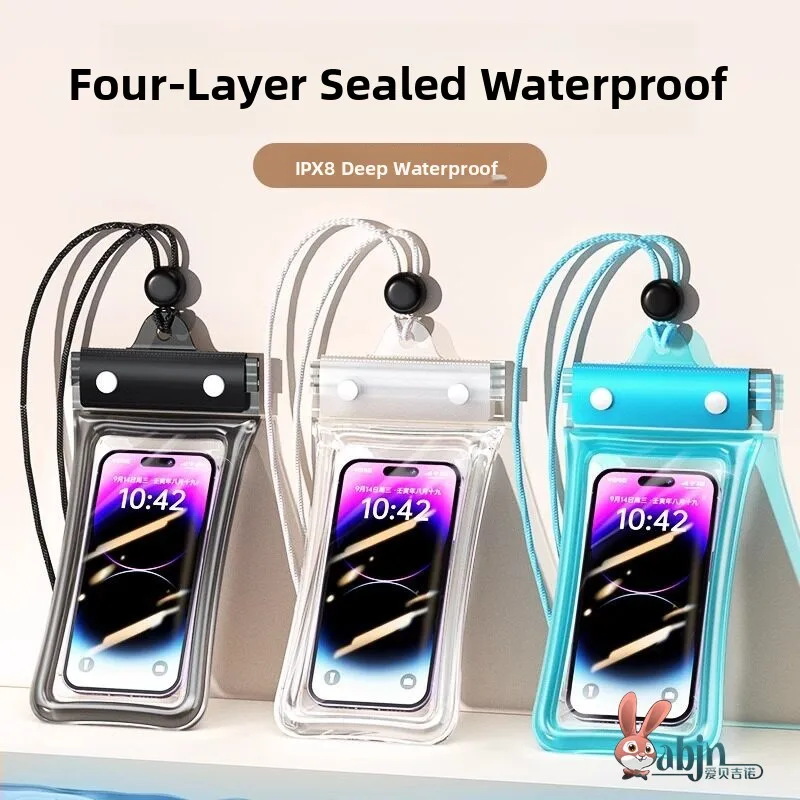 

Водонепроницаемая сумка с сенсорным экраном большой вместимости для плавания и снорклинга, защитный чехол для мобильного телефона, прозрачная водонепроницаемая сумка