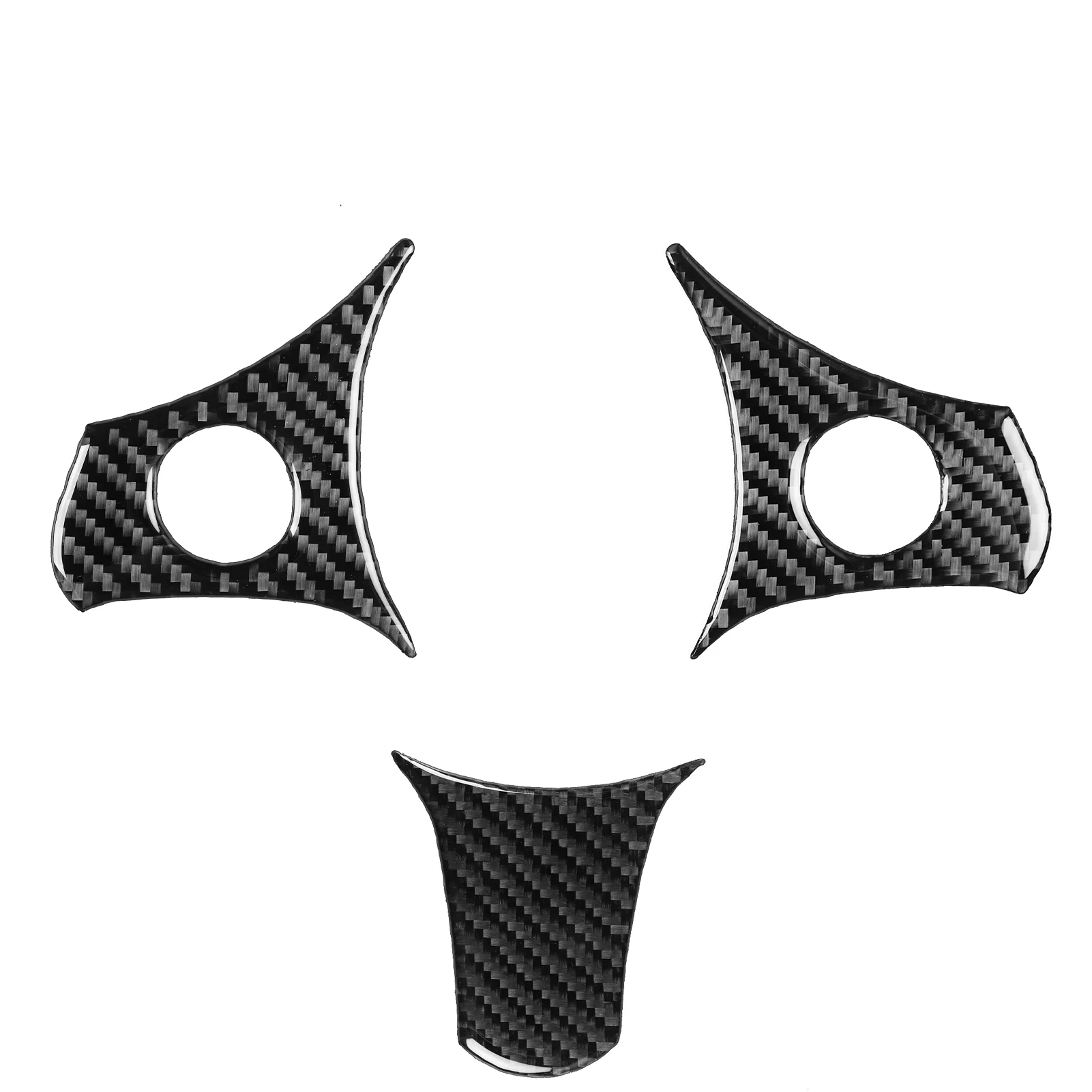 For Alfa Romeo 159 2005-2019 2020 2021 2022 2023 LHD RHD Real Soft Carbon Fiber Sticker Car Steering Wheel Button Frame Trim