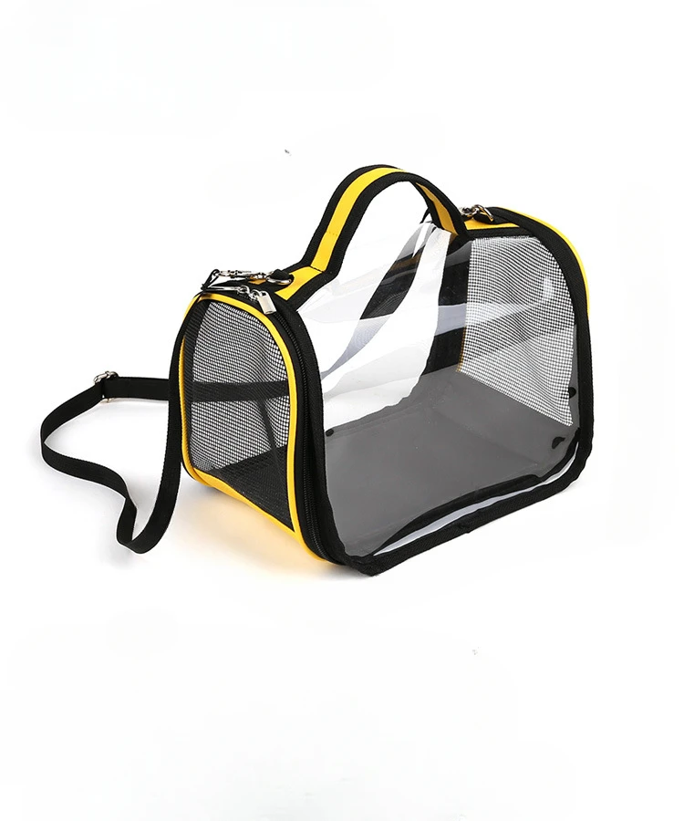 Transparent Visible Beautiful Space Warehouse Pet Bag Hamster Sugar Glider Take-out Bag Portable Hedgehog Rabbit Pet Cage