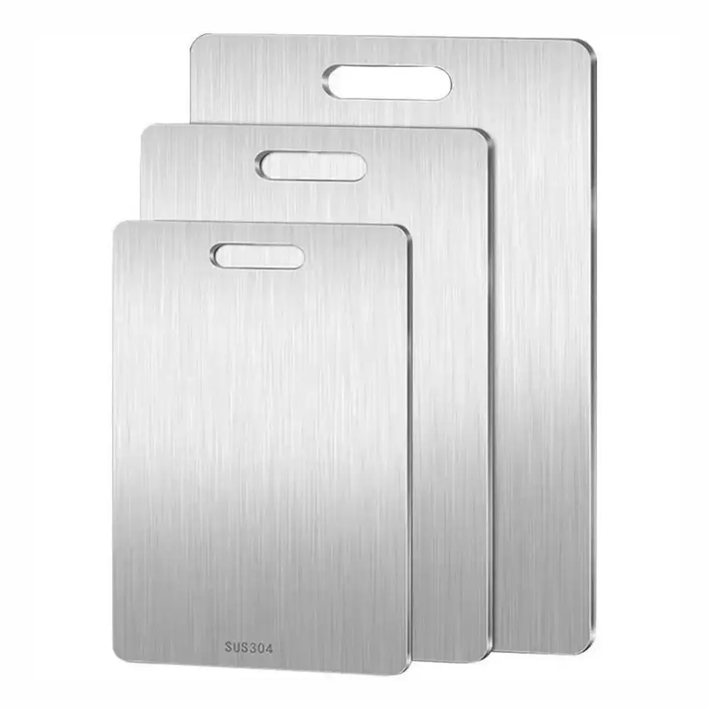 Titanium Cutting Board Double-Sided Chopping Board Food Grade Kitchen Cutting Mat Portable Cutting Board Serving Tray for Meat