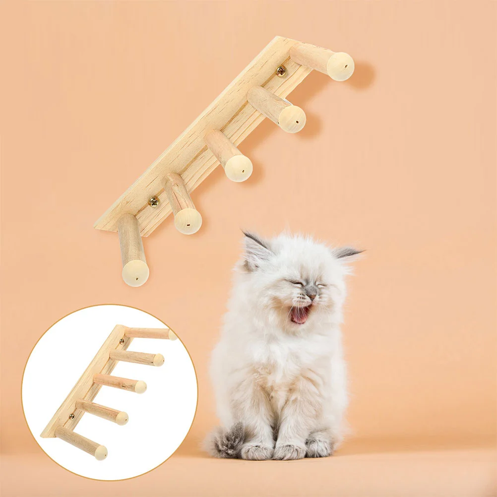 

2 Pcs Cat Wall Steps Stairs for Old Cats Furniture Accessories Stand Shelf Ladder Indoor