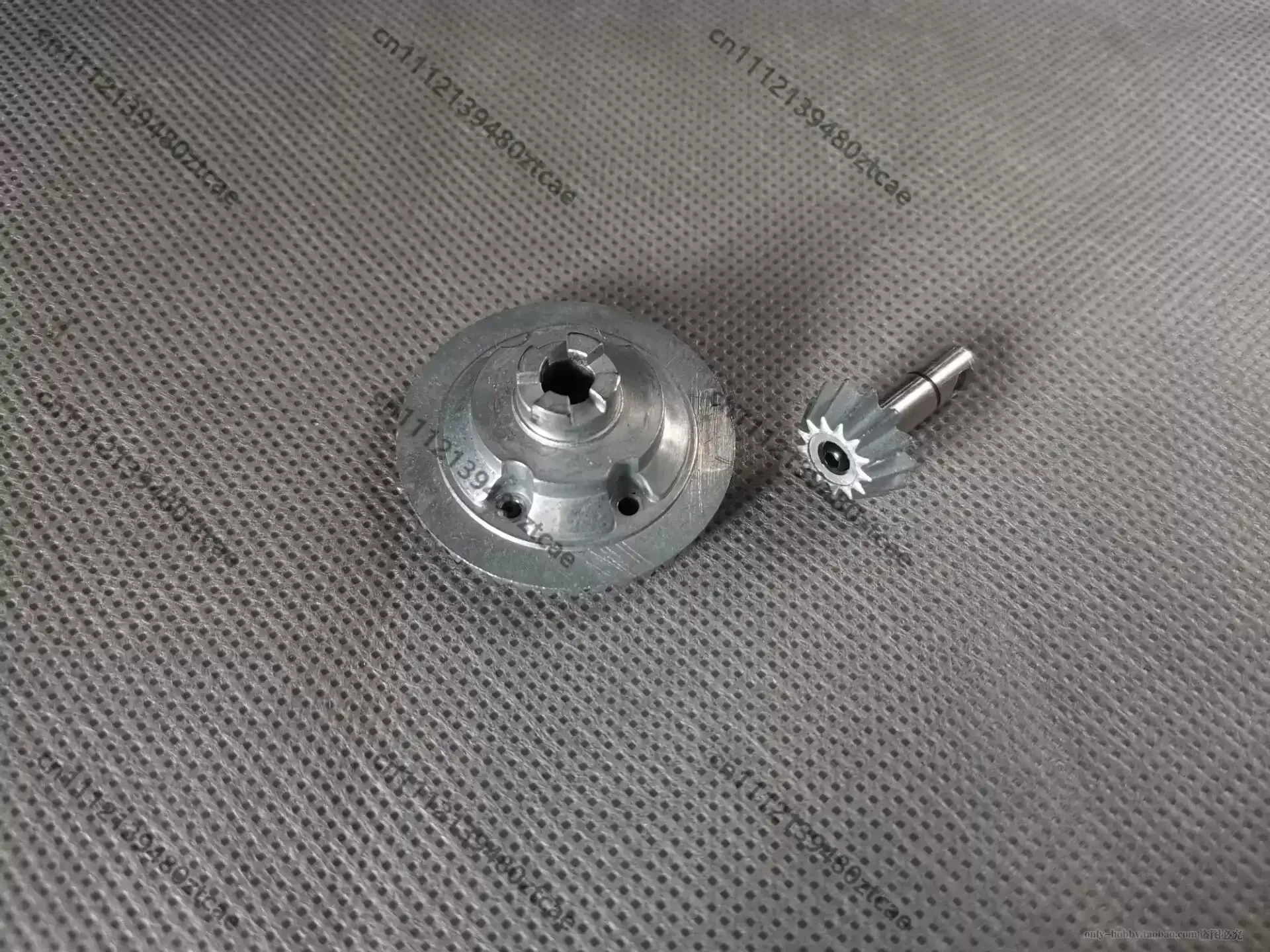 Zinc Alloy Axle Transmission Gear Kit Large Gear Small Bevel Gear Fit 1:14 RC Heavy Truck Drive Axle Repair Spare Parts