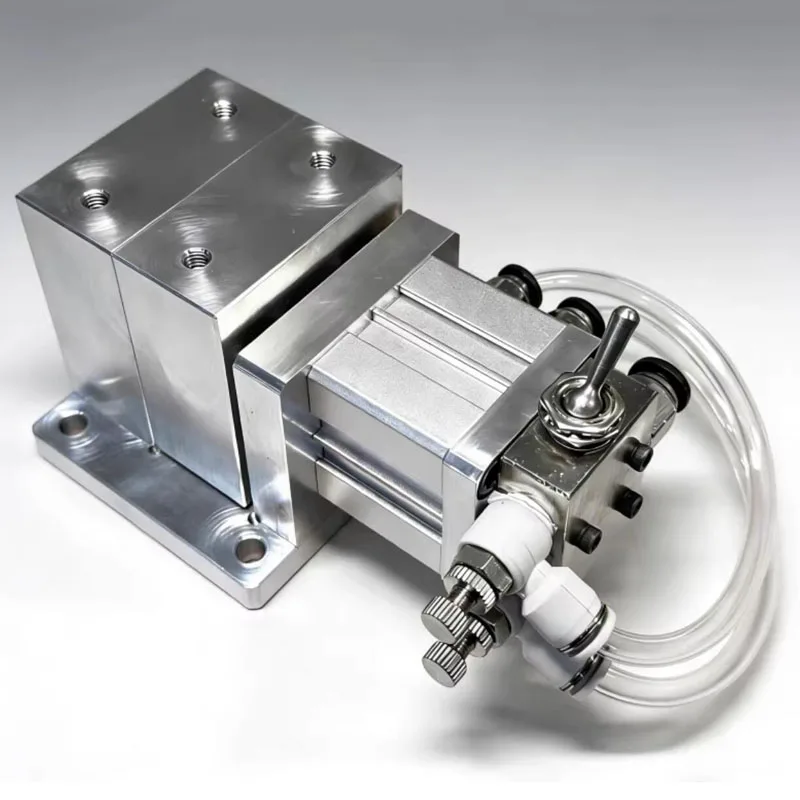 Air-Powered Pneumatic vice Milling Machine Vise - Clamp for Workpiece Fixation in Metalworking