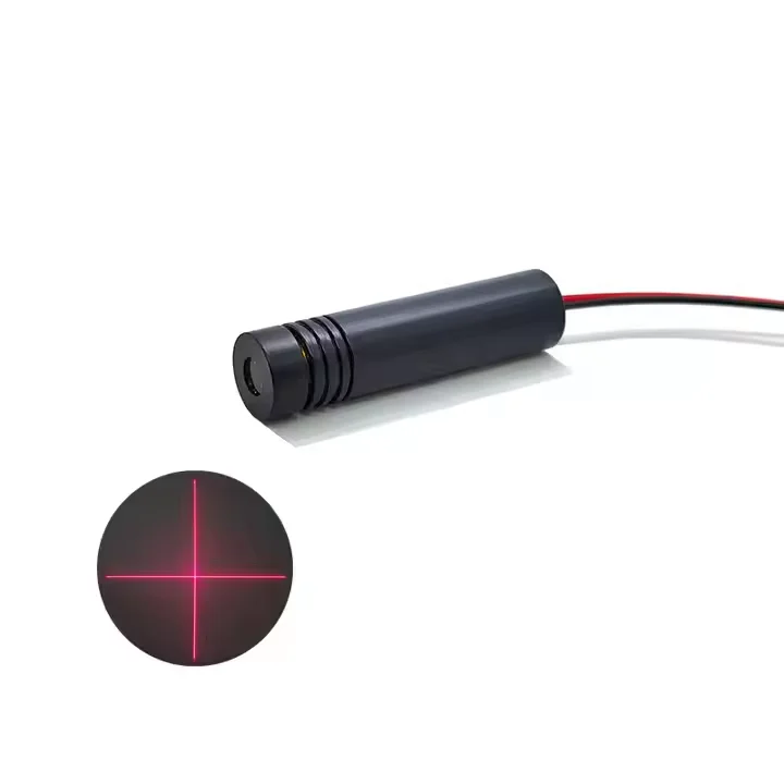 650nm 12x50 มม.สีแดง Crossline โมดูลเลเซอร์ 5/10/20/30/50/80/100 mW อุตสาหกรรม 12V 24V เสื้อผ้าตัดเตียงเลเซอร์ไดโอดโมดูล