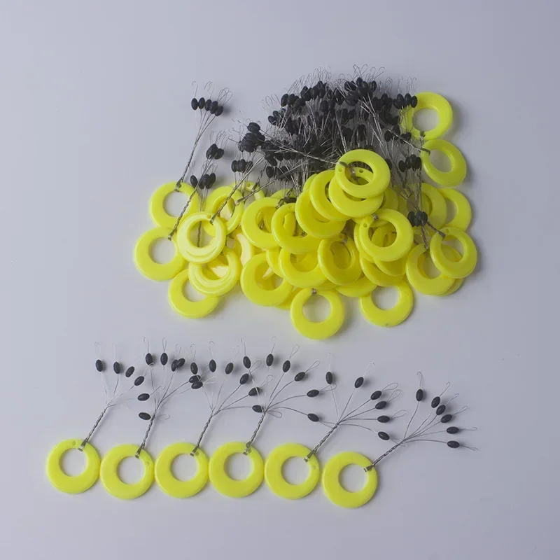 100Pcs S M L Fishing Tackle Accessories Fishing Float Premium Carp Fishing Rubber Stops Rigging Float Lead Positioning