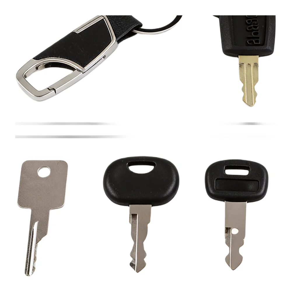 Ignition Key Set 13PCS for Construction Machinery Tractors Excavators with Multiple Keyrings and Compact Storage Solution