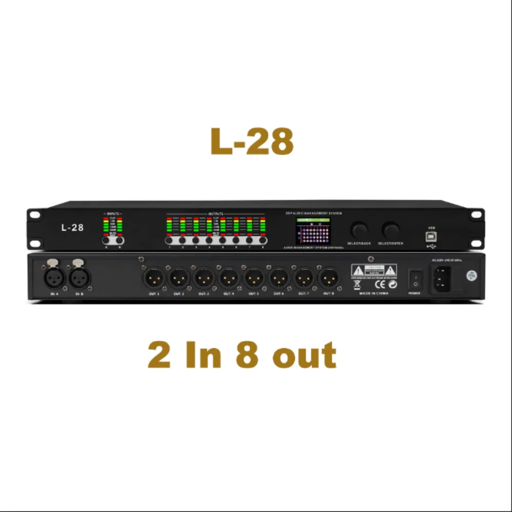 L28 Equalizer Most Economical Metal Digital Audio Processor DSP Professional Audio Processor