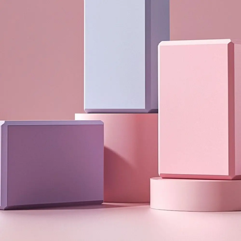 High Density Yoga Block EVA Foam Fitness Brick For Stretching Balance Exercise Pilates Training Essential Workout Gear