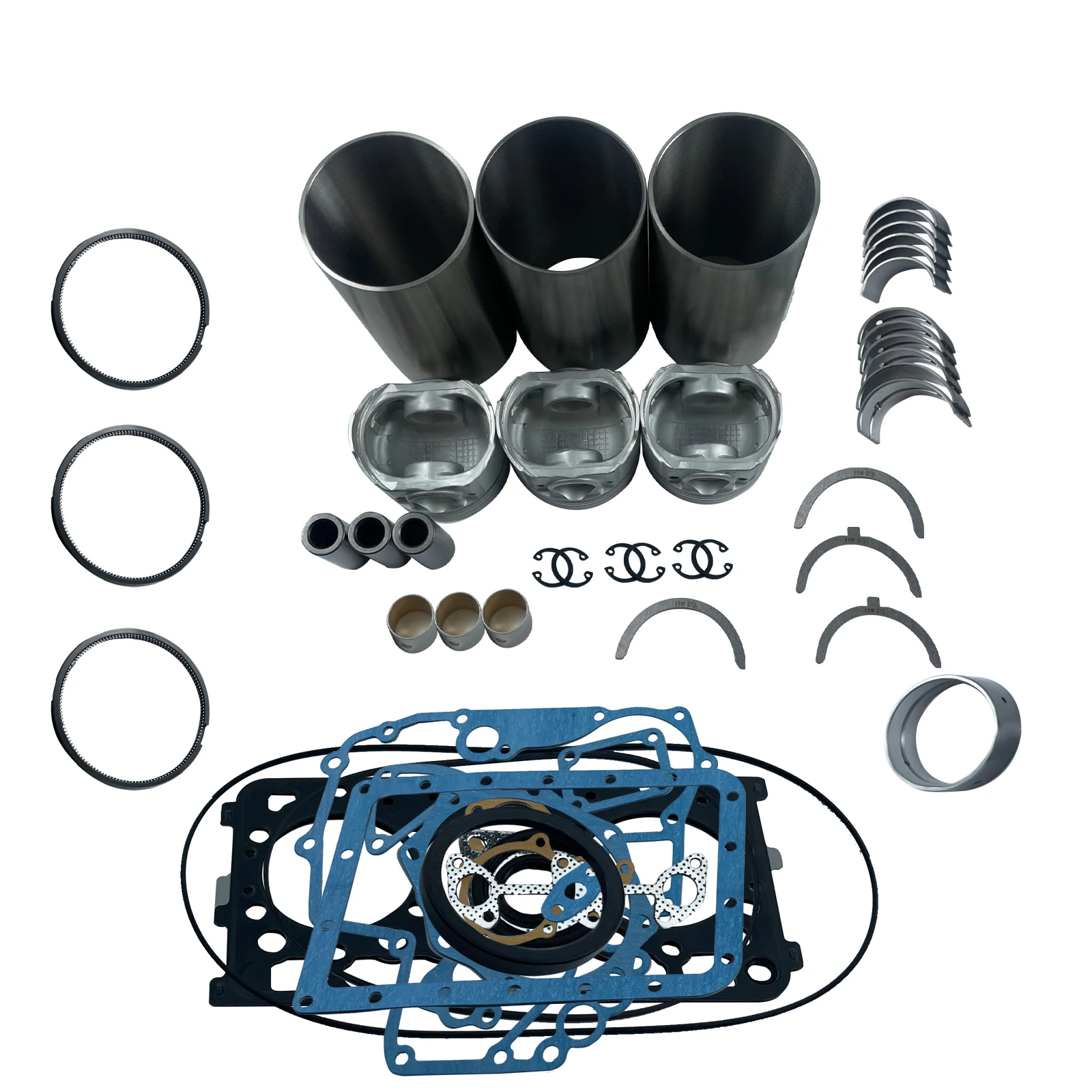 

Overhaul Rebuild Kit For Kubota D722 Engine Complete 3 Cylinder Engine Accessory Kit Forklift Parts Replace Engine