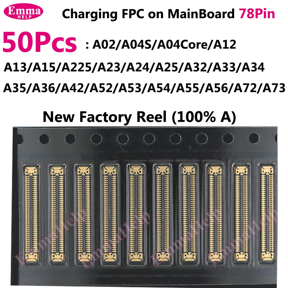78Pin USB Charging Connector MainBoard FPC For Samsung A15 A23 A24 A52 A34 A35 A36 A53 A54 A54 A55 A56 A72 A73 Board image 3