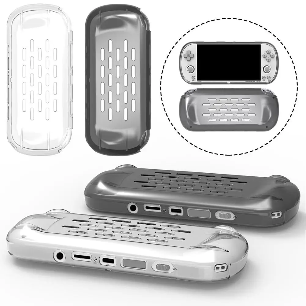 

For Trimui Smart Pro Case TPU Transparent Protective Cover For Handheld Console Anti-Scratch Shockproof Shell