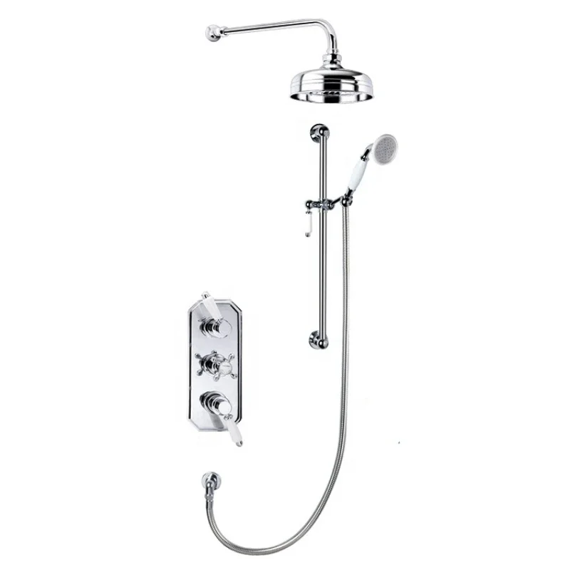 China Slion Triple control WRAS traditional concealed thermostatic valve  shower set