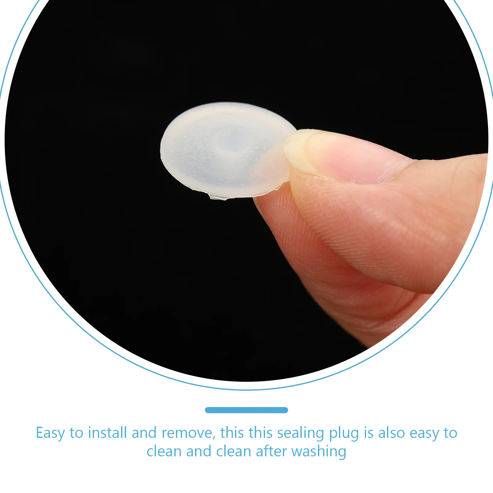 

6pcs Lunch Box Sealing Plug Silicone Food Container Lid Cover Air Hole Stopper Bento Accessories Heat Resistant Easy Clean