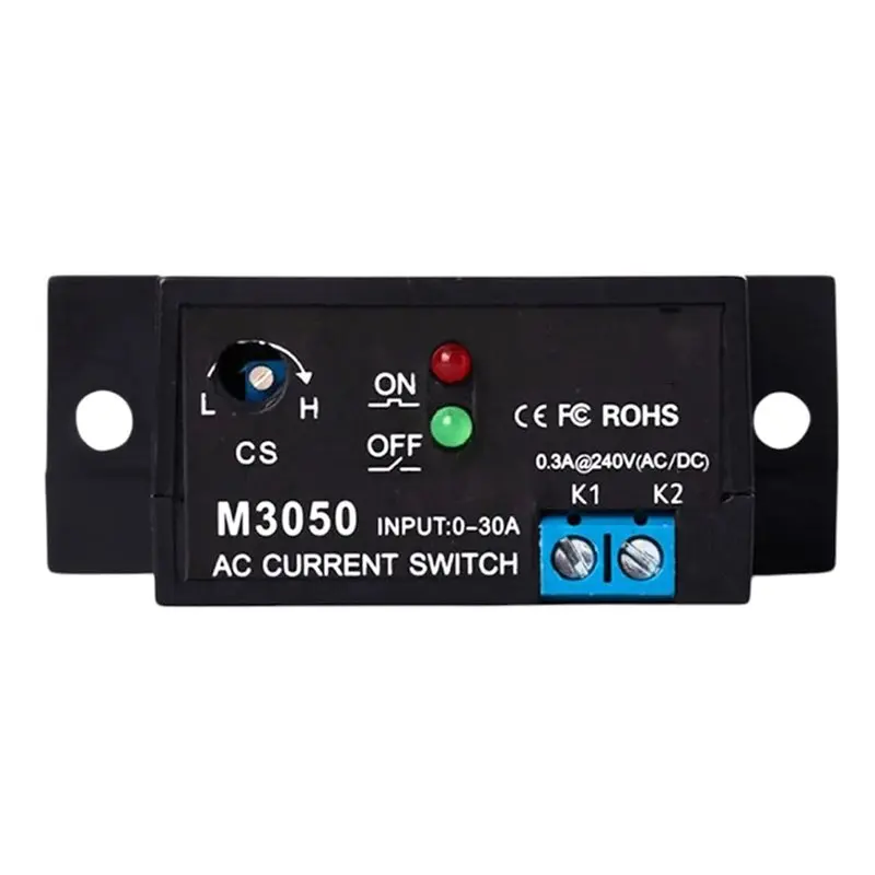 AAAEL-M3050 Current Sensing Switch Sensor 30A Induction Relay Switch Plc Signal Over Limit Open Current Device