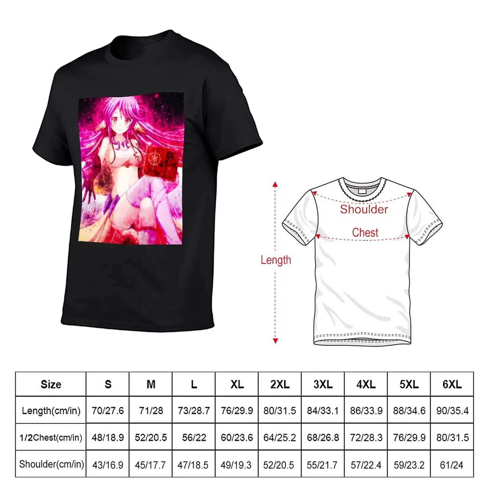 Jibril No Game No Life Hoz T-Shirt customs heavyweights plain quick-drying heavyweight t shirts for men