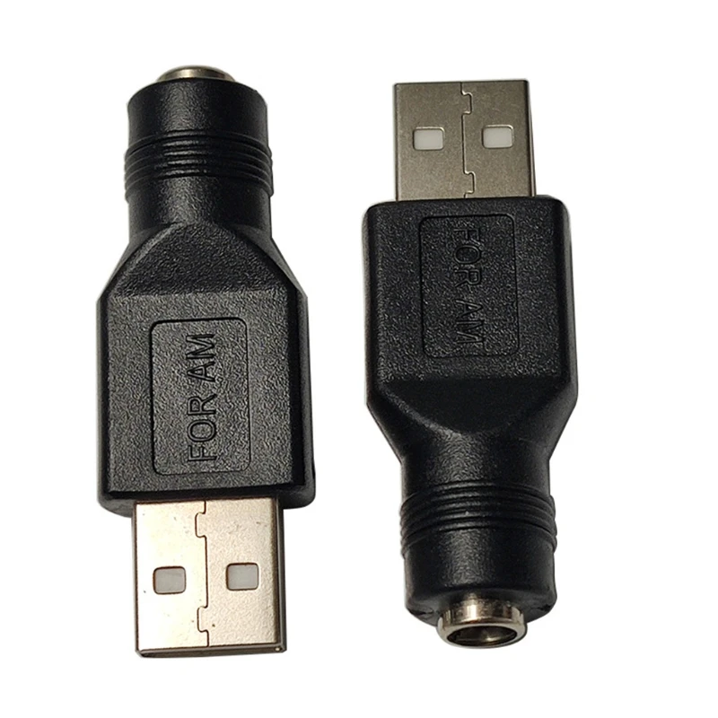 Женский разъем для USB 2,0, штекерный разъем 5 В постоянного тока, разъем-адаптер для ноутбука 5,5*2,1 мм, преобразователь для ноутбука, ПК, сделай сам