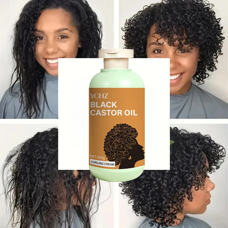 Curl Defining Cream with Moroccan Argan Oil, Long-Lasting Frizz Control, Elastic and Fluffy, Moisturizing and Styling, Suitable for Wavy and Curly Hair, Unisex - 300g