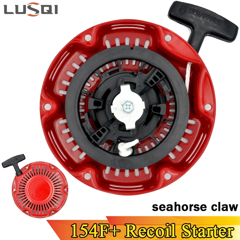 LUSQI Recoil Starter 6 Blot Seahorse Claw Gasoline Water Pump Generator Engine Parts For Mitsubishi 154F 152f 154f 1500