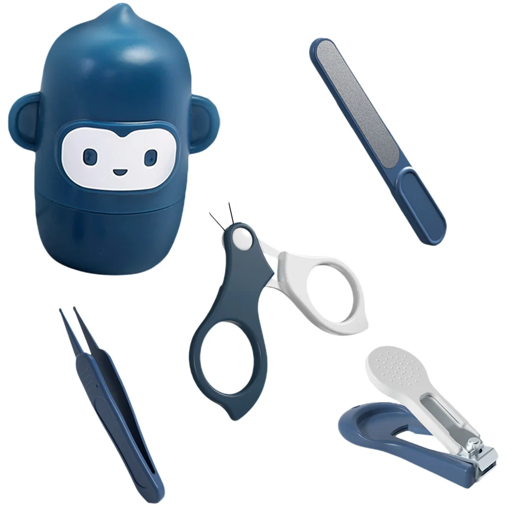 

1 set 1 Set Baby Kit Stainless Steel Baby Nail Clippers Scissors Files Polishing Tools Safe Newborn Nail Care Set Grooming Kit