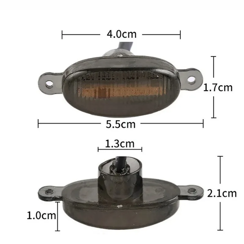 Universal 4Pcs/set Car LED Grille Light Off Road Vehicle Grille Small Yellow Light Grille Raptor Pickup Grille Light ﻿