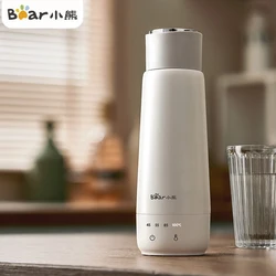 Bear 300ml Electric Kettle 304 Stainless Steel Portable Water Boiler 110V-240V Business Travel Kettle 4 Temperatures For Office