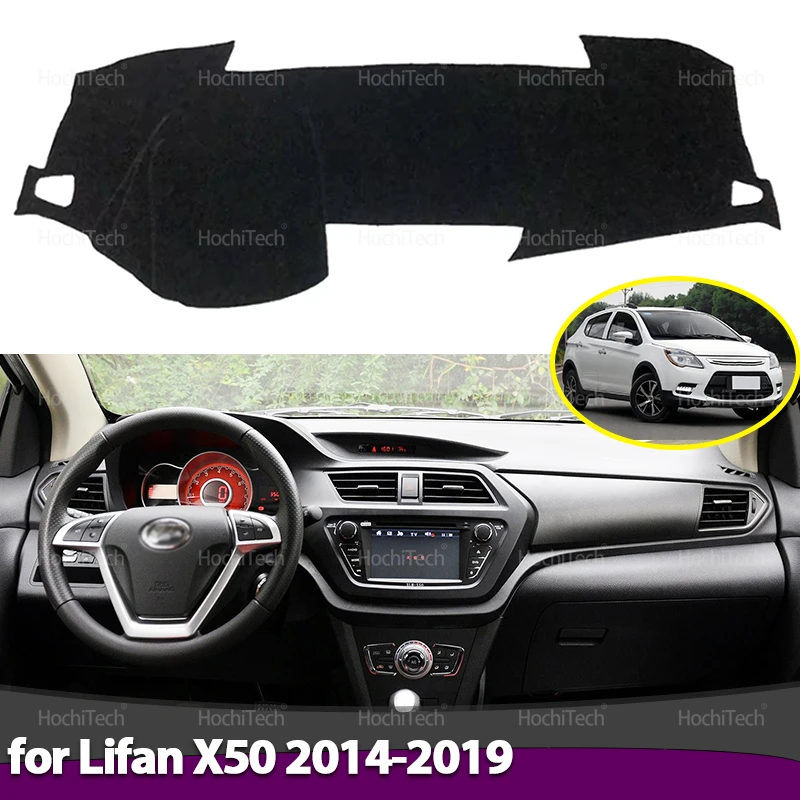 For Lifan X50 2014 2015 2016 2017 2018 2019 Car Dashboard Cover Avoid Light Pad Instrument Platform Cover Mat Carpet Accessories