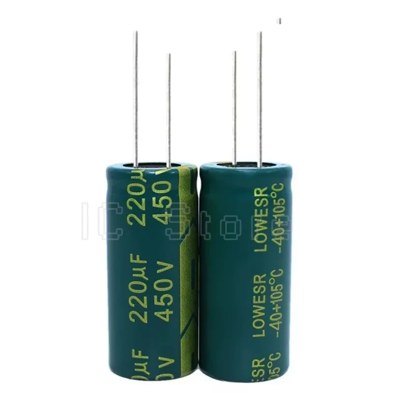 450V Capacitor 4.7uf 10uf 33uf 47uf 100uf 220uf Aluminum Electrolytic Capacitor Low ESR High Frequency image 5