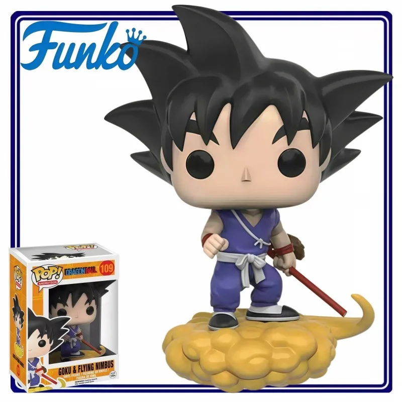 Figura Coleccionable de Vinilo Funko Pop de Dragon Ball, Goku y Nube Voladora, Artículo de Anime, Adorno de Escritorio, Regalo para Fanáticos de la Animación