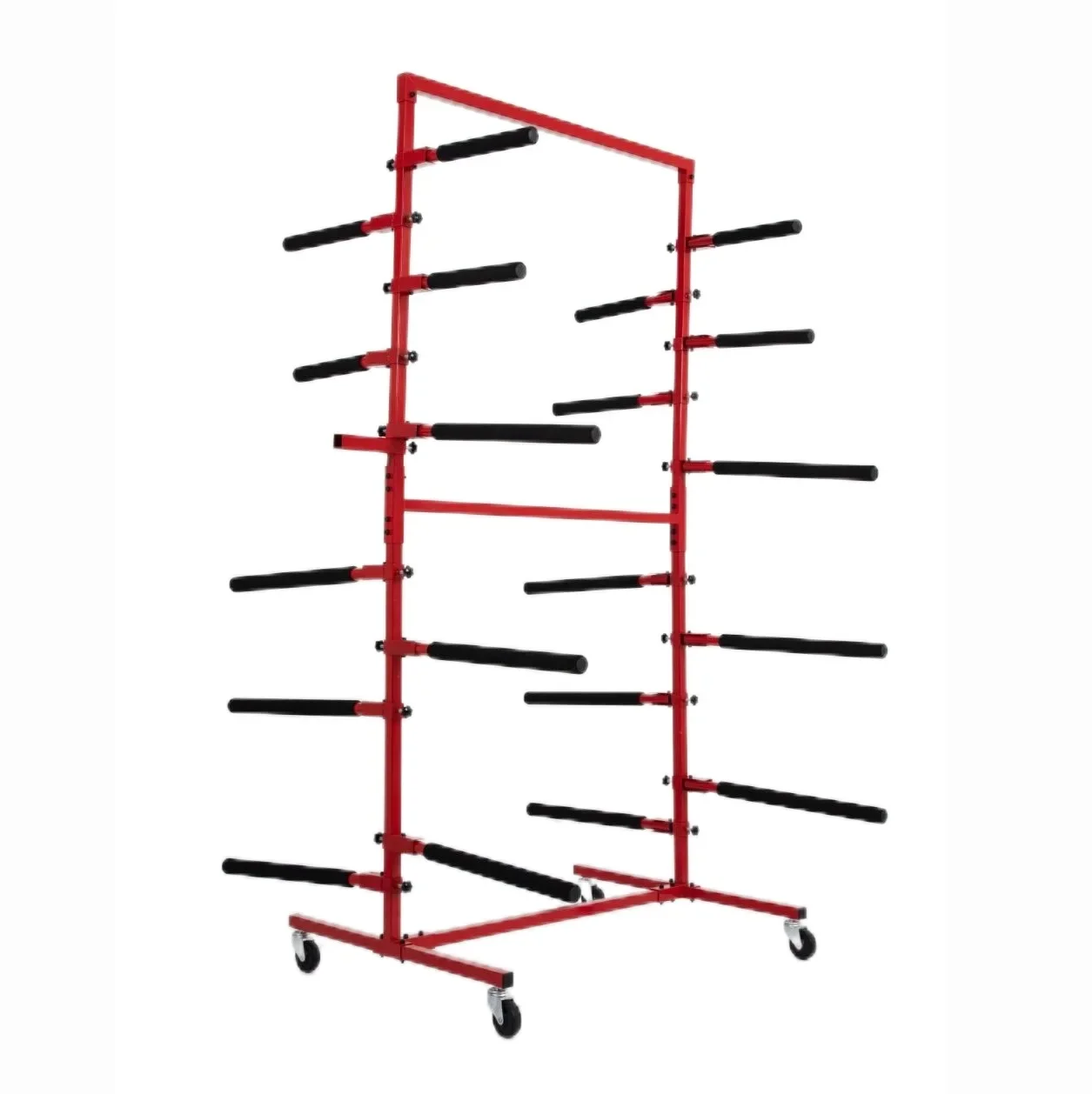 Painting bracket Double-sided bumper storage rack with lockable strap