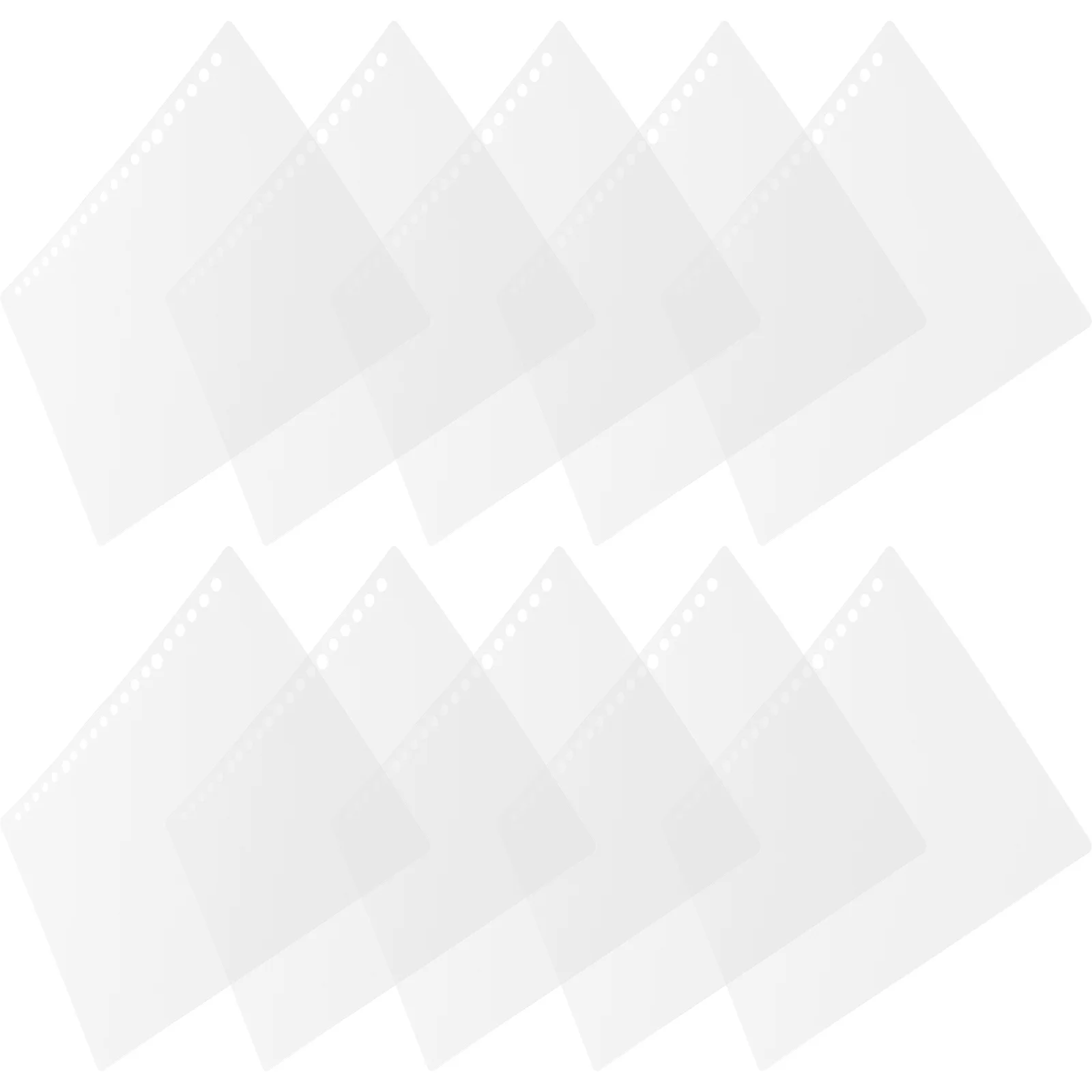 10 مجموعة A5 فضفاضة ورقة دفتر يغطي إعادة الملء قابلة لإعادة الاستخدام الموثق قذيفة للمخططين دوامة أجهزة الكمبيوتر المحمولة واضح Pp حامي #2