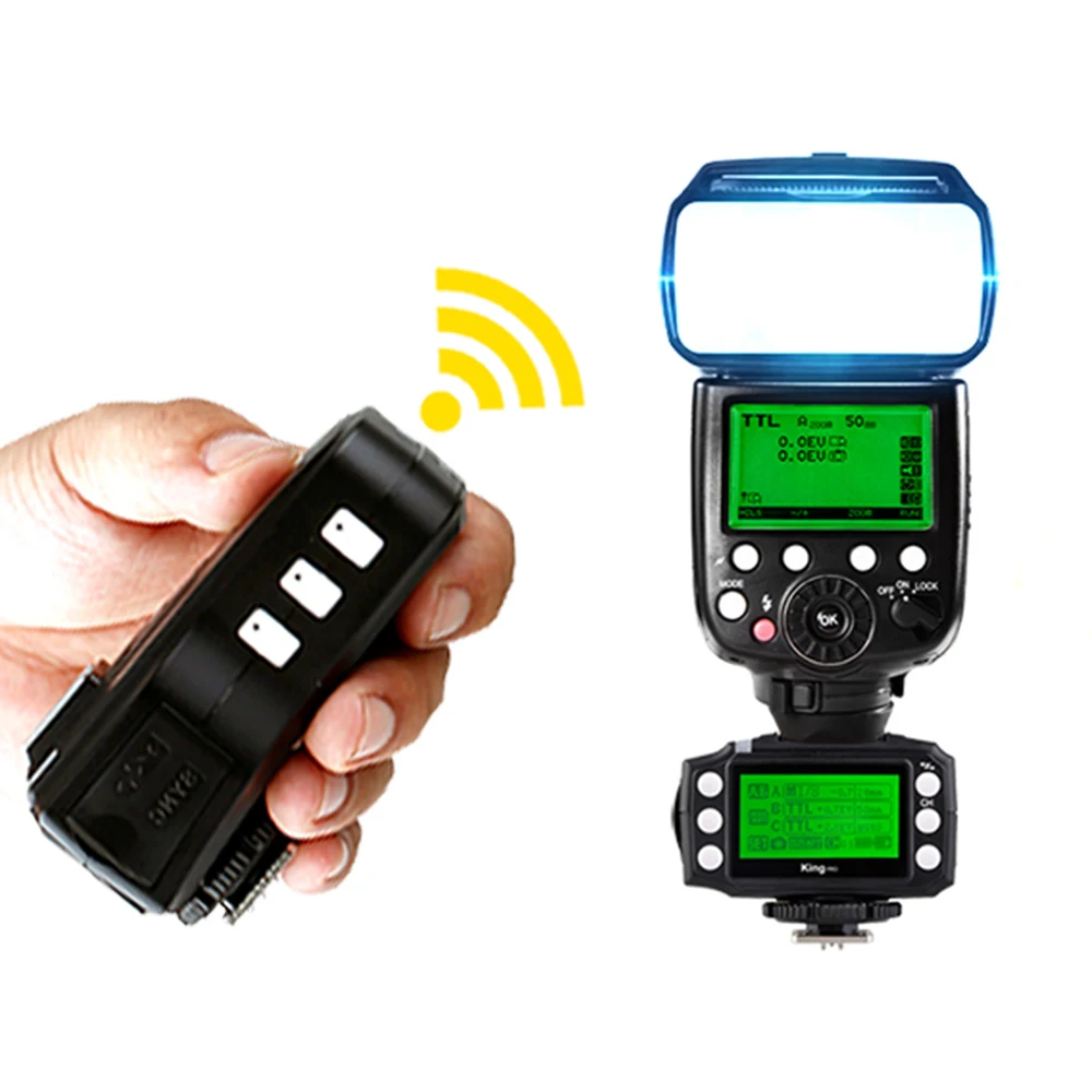 Pixel King Pro Wireless Radio Flash TTL Trigger and Receiver for Nikon Sony DSLR Camera High Speed Flash