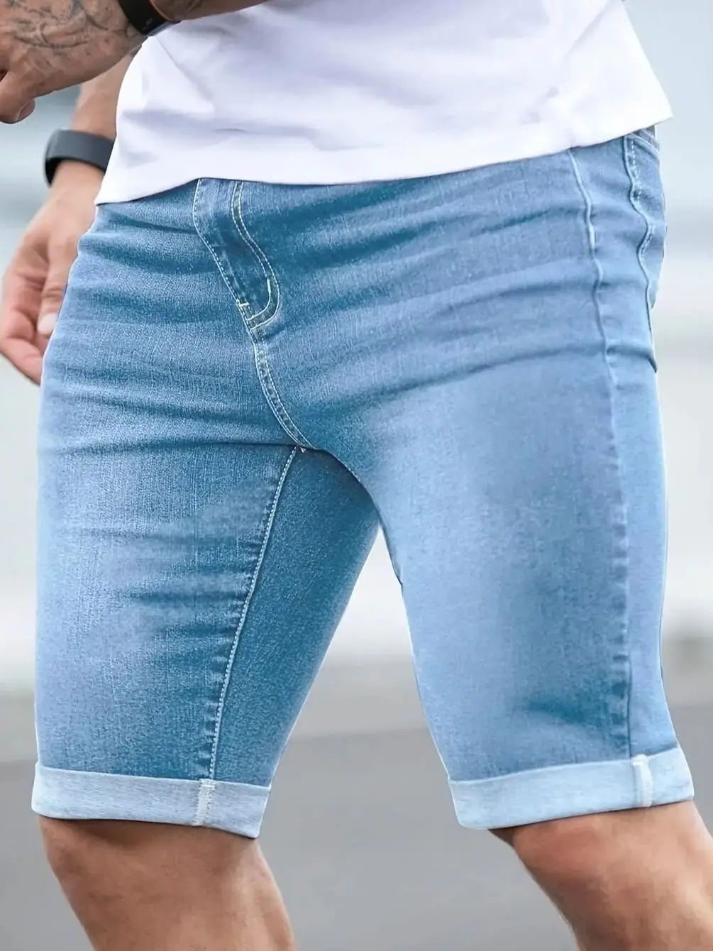 1PC beliebte amerikanische Street-Denim-Hosen für Herren, einfache Denim-Freizeithosen, geeignet für den täglichen Gebrauch – Detail 6