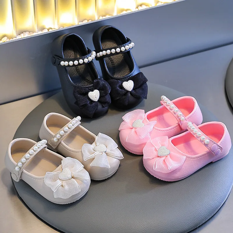 2026 Baby Mädchen Freizeitschuhe Kinder EVA-Schuhe mit Schleife Süße Niedliche Modische Prinzessinnen-Kinderschuhe für Hochzeitskleider und Partys Weiche Ballerinas – Detail 5